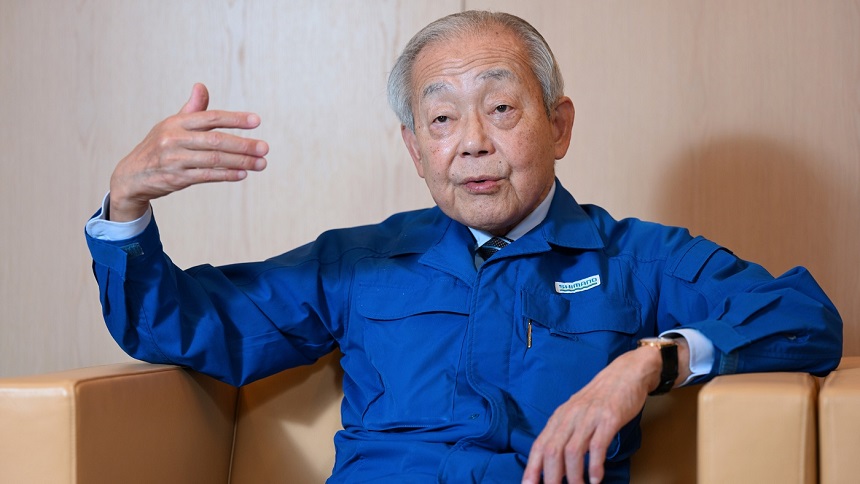 Chairman Yozo Shimano speaks to Nikkei about new plant at Jurong Innovation District