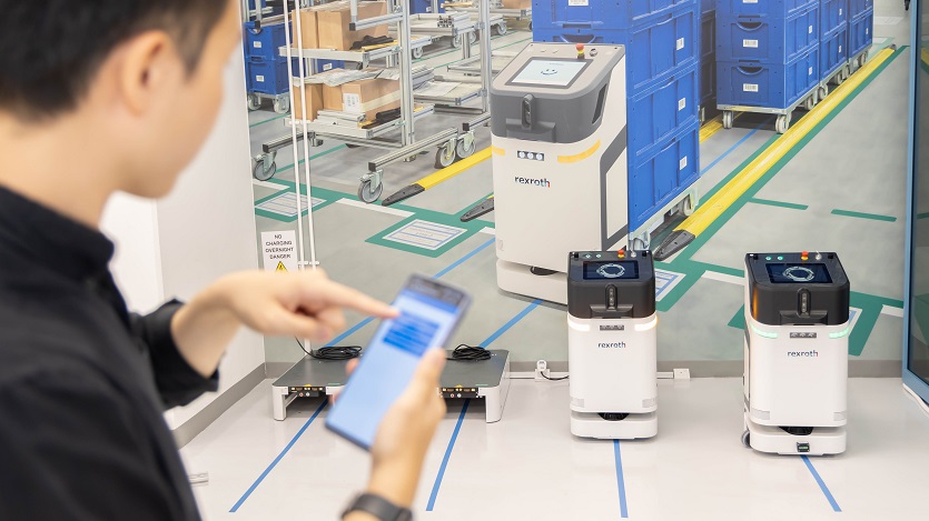 Automated guided vehicles utilise lasers to scan the surroundings of environments such as warehouses. 