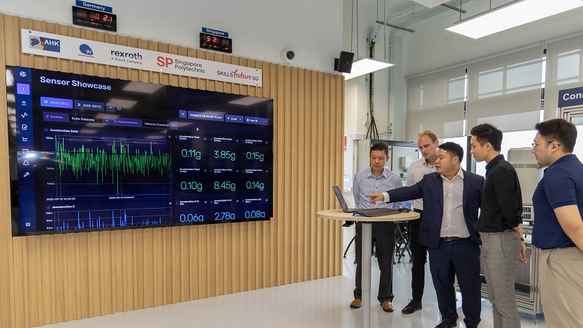 Sensor data, from temperature to pressure and vibration, are projected on to a dashboard to enable real-time monitoring. 