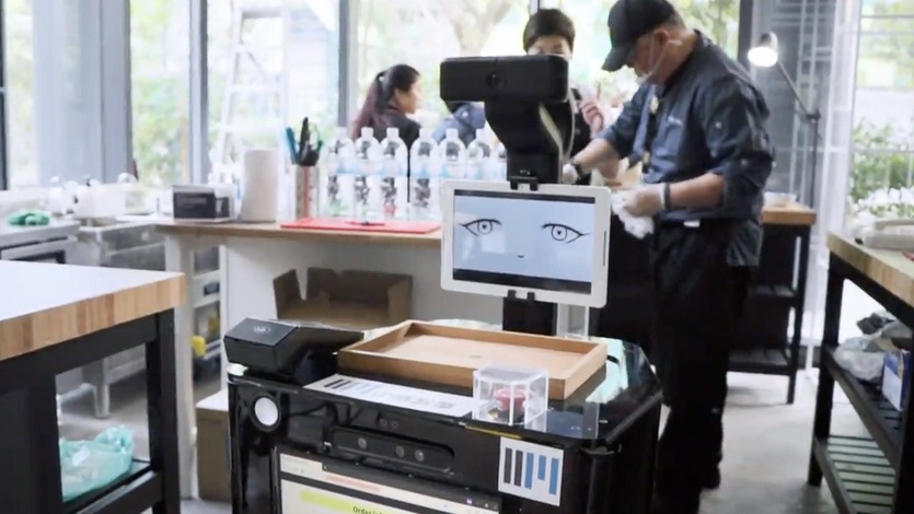 Food ordering robots, one of the experimental technologies deployed in SLICE