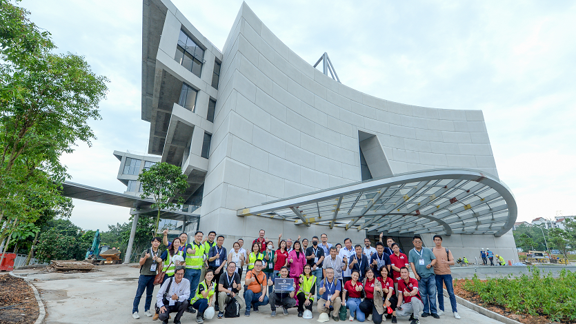Participants from International Built Environment Week toured Surbana Jurong campus