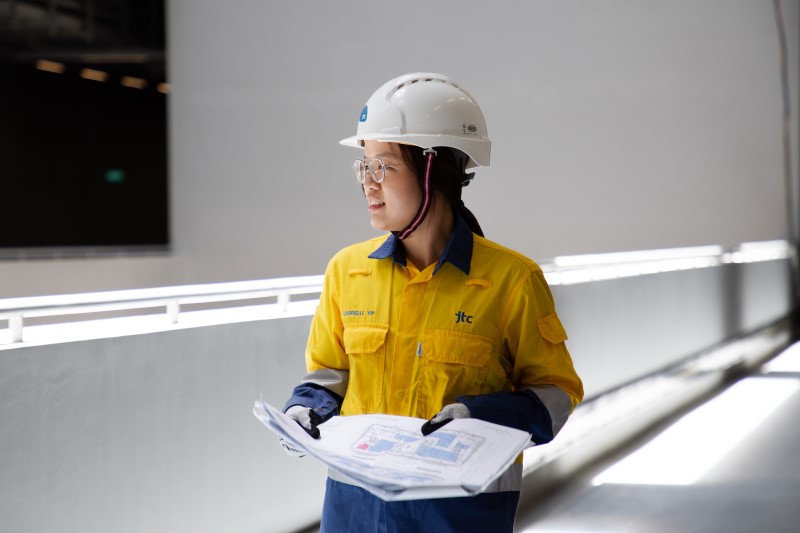 Seeing the real-world impact of her work at Jurong Innovation District is something Gabrielle Yip finds fulfilling. 