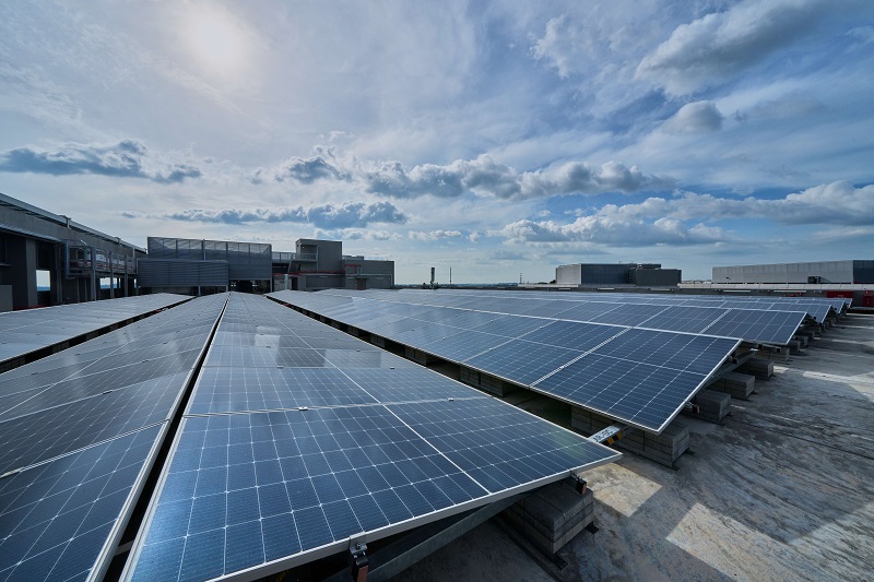 Solar panels at SIT campus as part of its MultI-Energy Microgrid