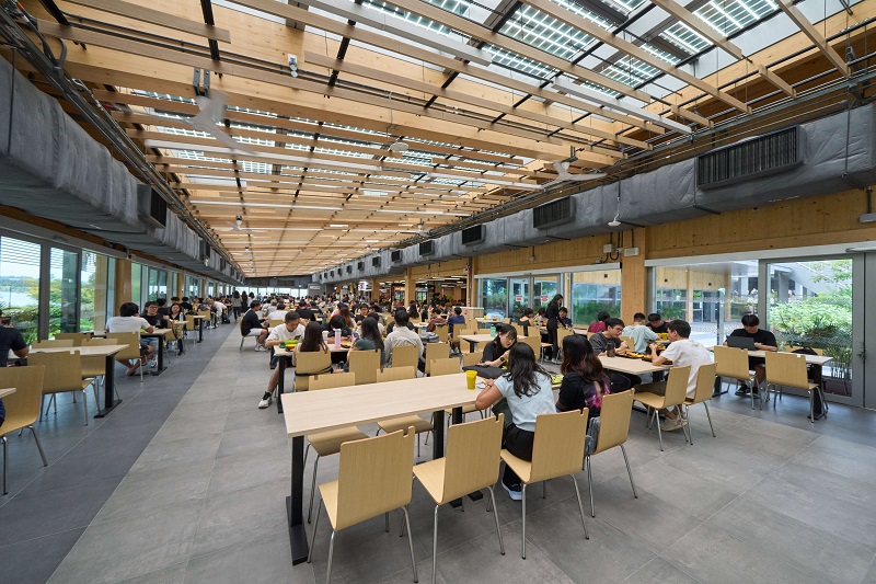 The food court in the SIT campus